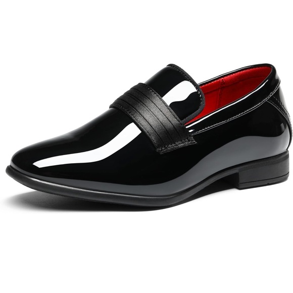 Bruno Marc Size 10 Boys Black Dress Shoes Slip-on Loafers Formal Tuxedo - Picture 1 of 16